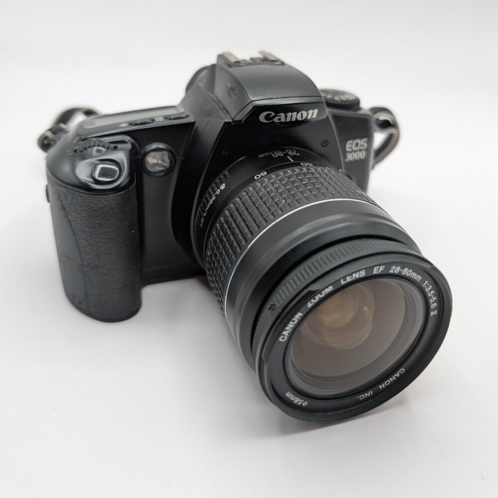 Canon EOS 3000 Film Camera w/ 28-80mm 1:3.5-5.6 Lens - Picture 2 of 8